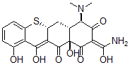 CAS 登录号：59753-24-1， 硫杂四环素