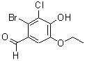 CAS 登录号：597545-04-5， 2-溴-3-氯-5-乙氧基-4-羟基苯甲醛