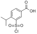 CAS 登录号：59815-29-1， 3-氯磺酰基-4-异丙基苯甲酸