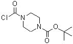 CAS 登录号：59878-28-3， 4-(氯甲酰基)-1-哌嗪羧酸叔丁酯