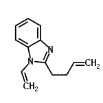 CAS 登录号：599177-56-7， 2-(3-丁烯-1-基)-1-乙烯基-1H-苯并咪唑
