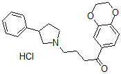 CAS 登录号：59939-57-0， 1-(2,3-二氢-1,4-苯并二氧杂环己-6-基)-4-(3-苯基-1-吡咯烷基)-1-丁酮盐酸盐