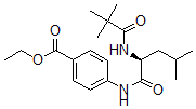 CAS 登录号：59973-57-8， 4-[[(2S)-2-(2,2-二甲基丙酰氨基)-4-甲基戊酰基]氨基]苯甲酸乙酯