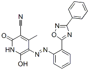 CAS#: 60024-34-2, 1,2-Dihydro-6-Hydroxy-4-Methyl-2-Oxo-5-[[2-(3-Phenyl-1,2,4-Oxadiazol-5-Yl)Phenyl]Azo]Nicotinonitrile