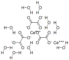 CAS 登录号：6003-86-7， 草酸铈(III)九水合物