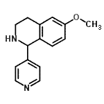 CAS#: 600647-43-6, 6-Methoxy-1-(4-pyridinyl)-1,2,3,4-tetrahydroisoquinoline