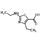 CAS#: 600707-16-2, 4-ethyl-2-ethylamino-thiazole-5-carboxylic acid