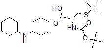 CAS#: 60143-30-8, N-[(1,1-Dimethylethoxy)Carbonyl]-S-(1,1-Dimethylethyl)-L-Cysteine N-Cyclohexylcyclohexanamine (1:1)
