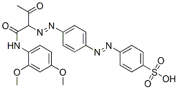 CAS#: 60143-55-7, 4-[[4-[[1-[[(2,4-Dimethoxyphenyl)Amino]Carbonyl]-2-Oxopropyl]Azo]Phenyl]Azo]Benzenesulphonic Acid