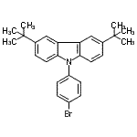 CAS#: 601454-33-5, 9-(4-Bromophenyl)-3,6-bis(2-methyl-2-propanyl)-9H-carbazole