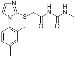 CAS#: 60176-55-8, 1-Methyl-3-[[[1-(2,4-Xylyl)-1H-Imidazol-2-Yl]Thio]Acetyl]Urea