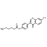 CAS#: 602329-51-1, 4-(7-Hydroxy-4-oxo-4H-chromen-3-yl)phenyl hexanoate
