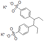 CAS 登录号：60252-39-3， 4,4'-(1,2-二乙基-1,2-乙二基)二苯磺酸二钾盐