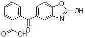 CAS 登录号：60283-31-0， 2-[(2-羟基-1,3-苯并恶唑-5-基)羰基]苯甲酸