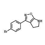 CAS#: 603067-40-9, 3-(4-Bromophenyl)-5,6-dihydro-4H-pyrrolo[3,2-d][1,2]oxazole