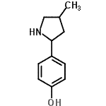 CAS 登录号：603068-31-1， 4-(4-甲基-2-吡咯烷基)苯酚