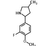 CAS#: 603068-56-0, 2-(3-Fluoro-4-methoxyphenyl)-4-methylpyrrolidine