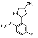 CAS 登录号：603068-66-2， 2-(5-氟-2-甲氧基苯基)-4-甲基吡咯烷