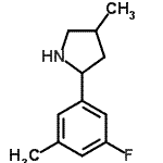 CAS#: 603068-84-4, 2-(3-Fluoro-5-methylphenyl)-4-methylpyrrolidine