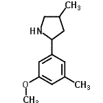 CAS#: 603068-86-6, 2-(3-Methoxy-5-methylphenyl)-4-methylpyrrolidine