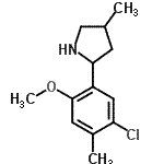 CAS#: 603069-01-8, 2-(5-Chloro-2-methoxy-4-methylphenyl)-4-methylpyrrolidine
