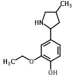 CAS#: 603090-30-8, 2-Ethoxy-4-(4-methyl-2-pyrrolidinyl)phenol