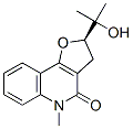 CAS 登录号：60354-62-3， (2R)-2-(1-羟基-1-甲基乙基)-5-甲基-2,3,4,5-四氢呋喃并[3,2-c]喹啉-4-酮