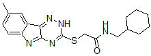 CAS 登录号：603946-27-6， N-(环己基甲基)-2-[(8-甲基-2H-1,2,4-三嗪并[5,6-b]吲哚-3-基)硫代]-乙酰胺