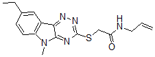 CAS#: 603946-68-5, 2-[(8-Ethyl-5-Methyl-5H-1,2,4-Triazino[5,6-b]Indol-3-Yl)Thio]-N-Allyl-Acetamide