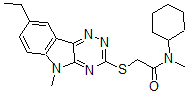 CAS#: 603946-73-2, N-Cyclohexyl-2-[(8-Ethyl-5-Methyl-5H-1,2,4-Triazino[5,6-b]Indol-3-Yl)Thio]-N-Methyl-Acetamide