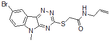 CAS#: 603947-02-0, 2-[(8-Bromo-5-Methyl-5H-1,2,4-Triazino[5,6-b]Indol-3-Yl)Thio]-N-Allyl-Acetamide
