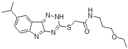 CAS#: 603947-34-8, N-(3-Ethoxypropyl)-2-[[8-(Isopropyl)-2H-1,2,4-Triazino[5,6-b]Indol-3-Yl]Thio]-Acetamide