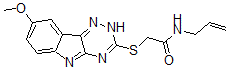 CAS#: 603947-43-9, 2-[(8-Methoxy-2H-1,2,4-Triazino[5,6-b]Indol-3-Yl)Thio]-N-Allyl-Acetamide