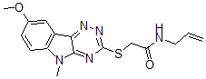 CAS#: 603947-55-3, 2-[(8-Methoxy-5-Methyl-5H-1,2,4-Triazino[5,6-b]Indol-3-Yl)Thio]-N-Allyl-Acetamide