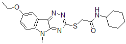 CAS#: 603947-79-1, N-Cyclohexyl-2-[(8-Ethoxy-5-Methyl-5H-1,2,4-Triazino[5,6-b]Indol-3-Yl)Thio]-Acetamide