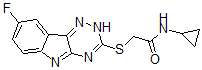 CAS#: 603947-98-4, N-Cyclopropyl-2-[(8-Fluoro-2H-1,2,4-Triazino[5,6-b]Indol-3-Yl)Thio]-Acetamide