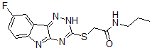 CAS#: 603948-00-1, 2-[(8-Fluoro-2H-1,2,4-Triazino[5,6-b]Indol-3-Yl)Thio]-N-Propyl-Acetamide