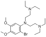 CAS#: 6042-36-0, 1,2-Dimethoxy-4-(bis-diethylaminoethyl)-amino-5-bromobenzene
