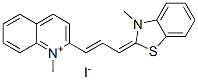 CAS#: 60435-31-6, 1-Methyl-2-[3-(3-Methyl-3H-Benzothiazol-2-Ylidene)Prop-1-Enyl]Quinolinium Iodide