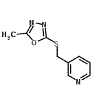 CAS#: 604740-76-3, 3-{[(5-Methyl-1,3,4-oxadiazol-2-yl)sulfanyl]methyl}pyridine