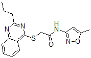 CAS#: 604793-90-0, N-(5-Methyl-3-Isoxazolyl)-2-[(2-Propyl-4-Quinazolinyl)Thio]-Acetamide