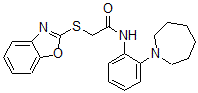 CAS#: 604795-50-8, 2-(2-Benzoxazolylthio)-N-[2-(Hexahydro-1H-Azepin-1-Yl)Phenyl]-Acetamide