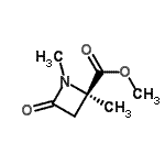 CAS#: 605658-22-8, Methyl (2R)-1,2-dimethyl-4-oxo-2-azetidinecarboxylate