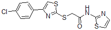 CAS#: 606089-14-9, 2-[[4-(4-Chlorophenyl)-Thiazol-2-Yl]Thio]-N-Thiazol-2-Yl-Acetamide