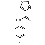 CAS 登录号：606091-91-2， N-(4-氟苯基)-1,2,3-噻二唑-4-甲酰胺