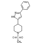 CAS#: 606103-91-7, 1-(Methylsulfonyl)-4-(3-phenyl-1H-pyrazol-5-yl)piperidine