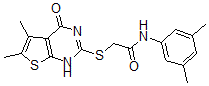 CAS#: 606107-84-0, 2-[(1,4-Dihydro-5,6-Dimethyl-4-Oxothieno[2,3-d]Pyrimidin-2-Yl)Thio]-N-(3,5-Dimethylphenyl)-Acetamide