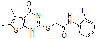 CAS#: 606108-16-1, 2-[(1,4-Dihydro-5,6-Dimethyl-4-Oxothieno[2,3-d]Pyrimidin-2-Yl)Thio]-N-(2-Fluorophenyl)-Acetamide