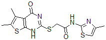 CAS#: 606108-36-5, 2-[(1,4-Dihydro-5,6-Dimethyl-4-Oxothieno[2,3-d]Pyrimidin-2-Yl)Thio]-N-(4-Methyl-Thiazol-2-Yl)-Acetamide
