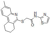 CAS#: 606108-69-4, 2-[(7,8,9,10-Tetrahydro-3-Methyl-6-Phenanthridinyl)Thio]-N-Thiazol-2-Yl-Acetamide